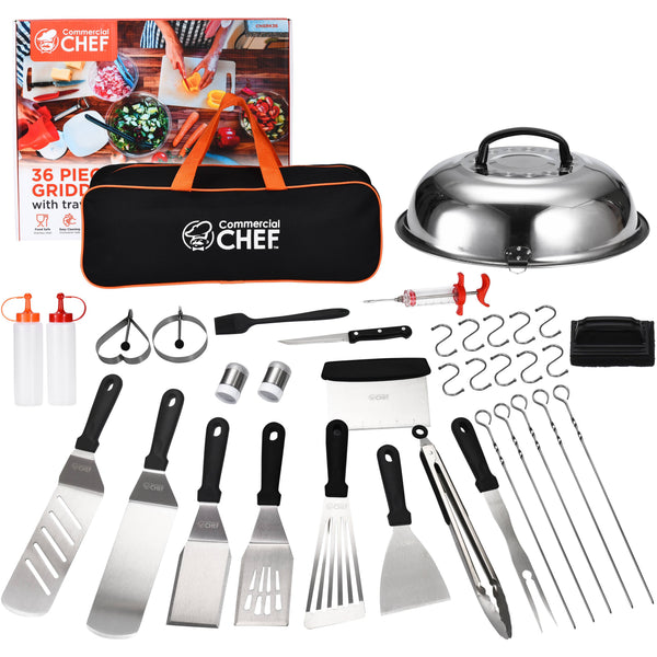 Commercial Chef Blackstone Griddle Accessories Kit Flat Top Grill Accessories Griddle Tools Utensils for Breakfast Hiba