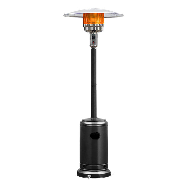 Costway 48000 BTU Propane Patio Heater Standing LP GAS Steel w/Wheels Black