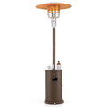 50,000 BTU Propane Outdoor Heater, Round Patio Heater with Stainless Steel Burner, Tip Over, Flame Out Protection, Wheels, CSA Certificated