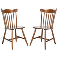Set of 2 SAFAVIEH Margretta Spindleback Windsor Dining Chairs Dimensions: 17" W x 19" L x 34" H