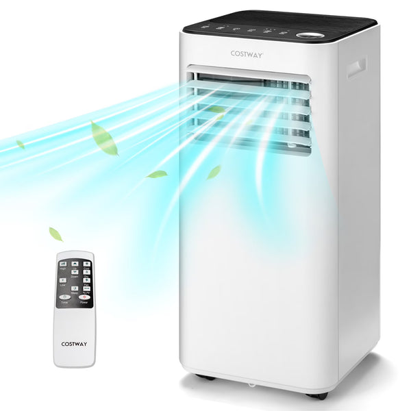 Costway 10000 BTU Portable Air Conditioner 3 in 1 Air Cooler with Fan Dehum Sleep Mode