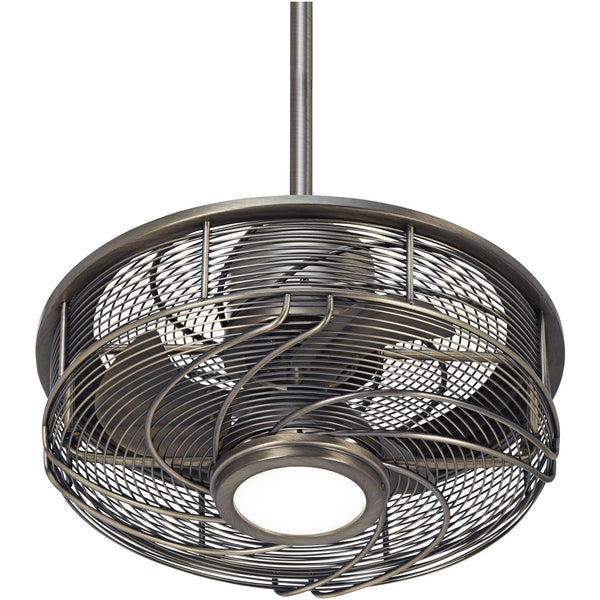 Casa Vieja 5D998 17" Casa Vestige Cage LED Ceiling Fan Antique Bronze